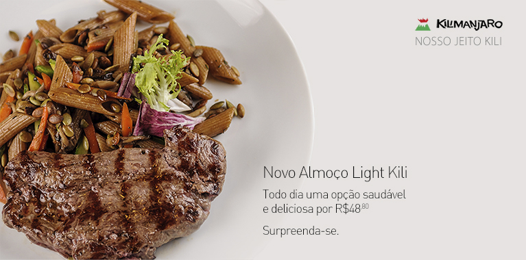 Slider Menu de Almoço - Kilimanjaro